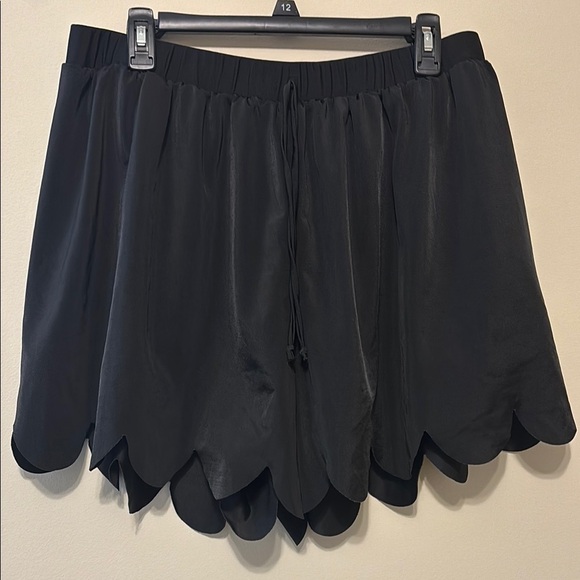 Other - Black Scalloped Women's Swim Shorts